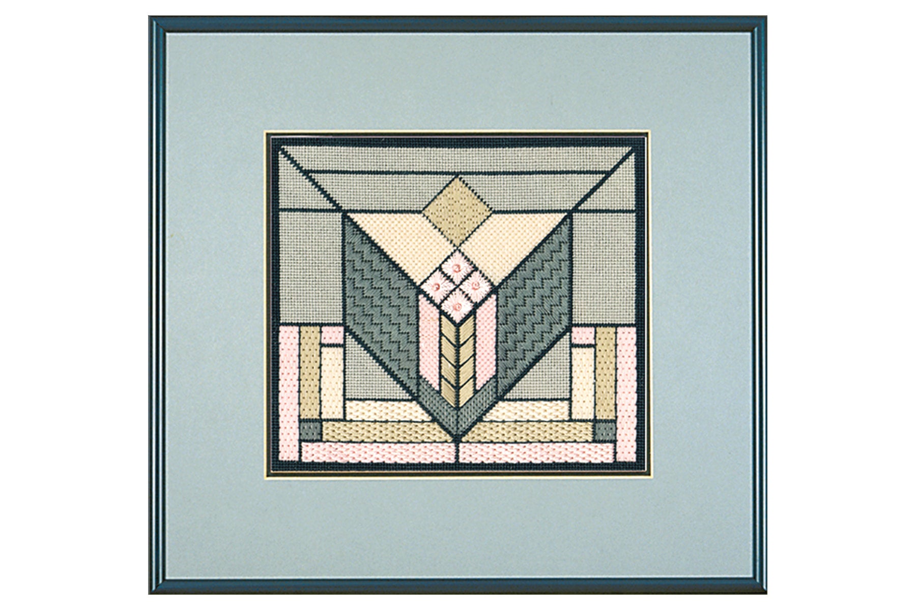 Lake Geneva Tulip Window Needlepoint Chart Heartland House lake-geneva-tulip-window-needlepoint-chart-heartland-house